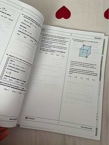  Beden Renk 9 adet kalem değmemiş ayt matematik denemesi