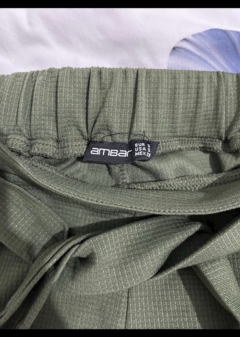 Kemerli Koyu Yeşil Kadın Mini Şort - Görsel 2