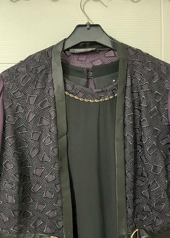 Uzun Mor Gotik Kadın Elbise - Görsel 2