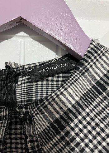 Kareli, Uzun Kollu Kız Elbisesi - Görsel 2