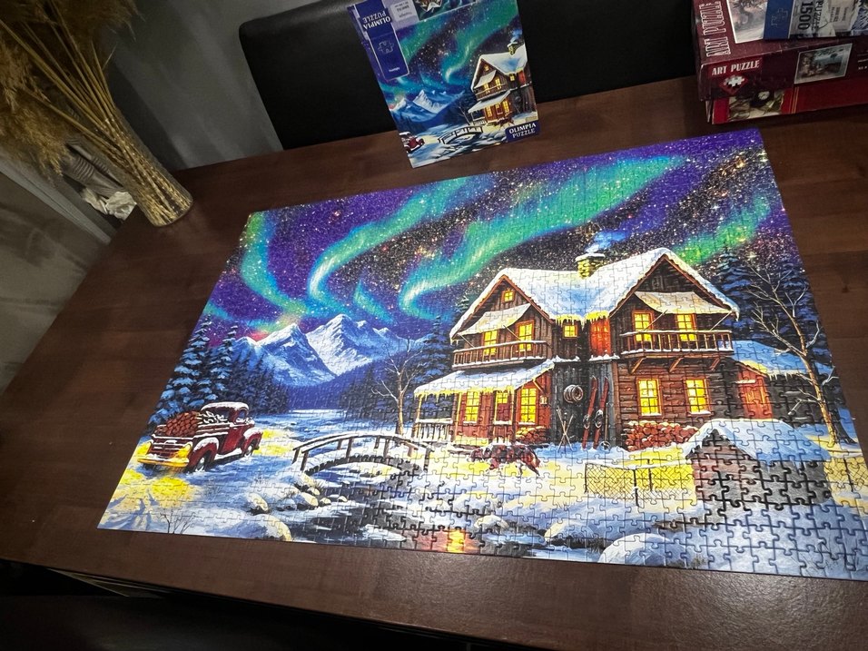 Kış Manzaralı 1500 Parça Puzzle - Görsel 2