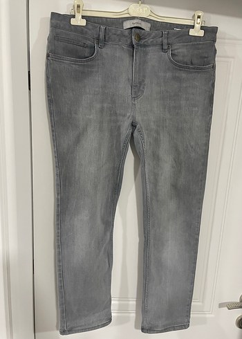 Network Gri Yikamali Slim Fit Jean
