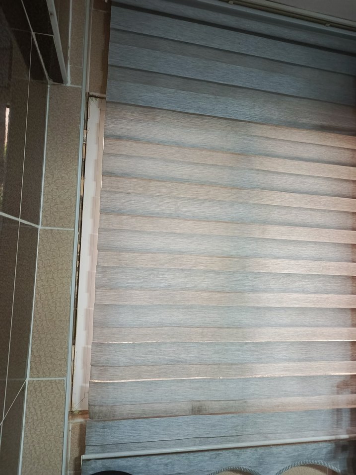 Bej ve Gri Çizgili Modern Perde - Görsel 4