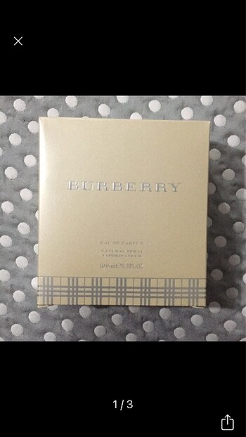 Burberry Boş Parfüm Kutusu