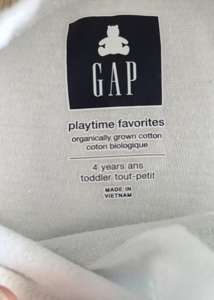 GAP 4 yaş tişört  - Görsel 2