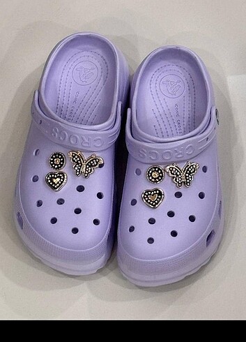 36 Beden mor Renk CROCS TERLİK LİLA 
