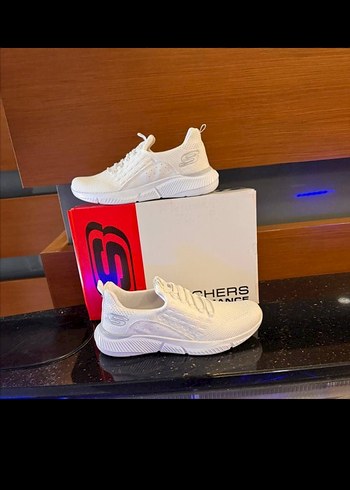 43 Beden Beyaz Erkek Skechers Performans Spor Ayakkabı