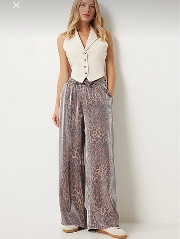 Leopar Desenli Pantolon