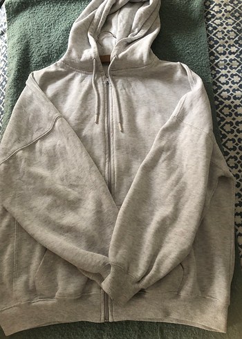 m Beden gri Renk Addax Fermuarlı Sweatshirt