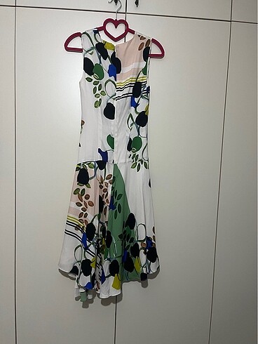 Reiss Reiss hiç giyilmemiş kolsuz desenli elbise