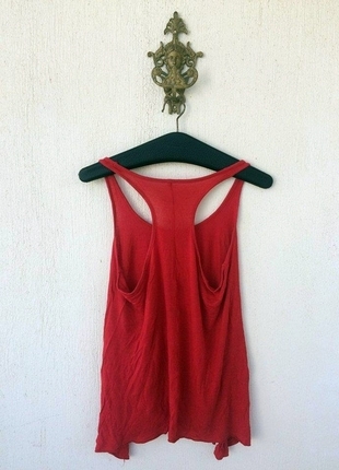 Vintage Love Kırmızı Asimetrik Kesim Bluz 