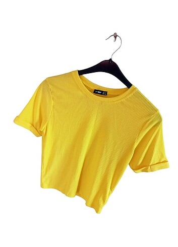 l Beden sarı Renk Ambar Marka Mükemmel Poplin Sarı Bluz