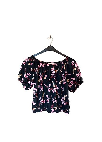 American Vintage Chamakh Marka Mükemmel Çiçek Desenli Crop Bluz