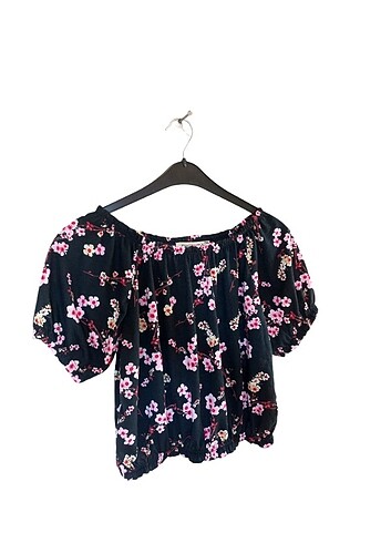 American Vintage American Vintage Chamakh Marka Mükemmel Çiçek Desenli Crop Bluz