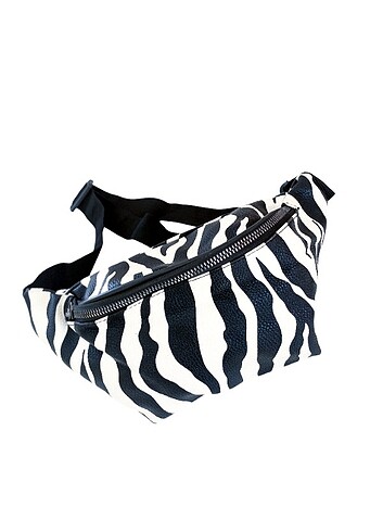 American Retro American Retro Tarz Zebra Desenli Bel Çantası