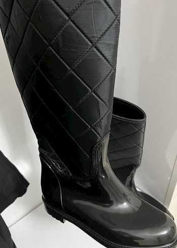 Kadın Siyah Dolgu Topuklu Diz Boyu Bot - Görsel 2