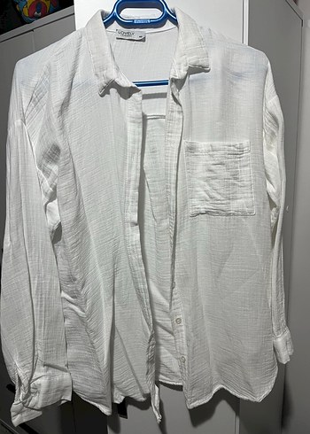 Lovelyİstanbul Oversize Basic Müslin Gömlek - Görsel 2