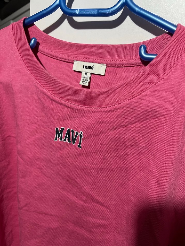 Mavi Kadın Pembe Salaş Tişört - Görsel 3