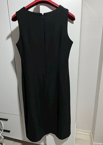 Beyaz Nakışlı Ceketli Uzun Kadın Ceket Elbise - Görsel 4