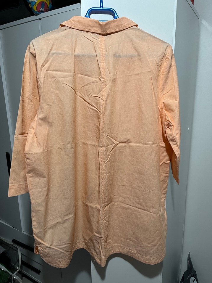 Bej Keten Kadın Gömlek - Görsel 3