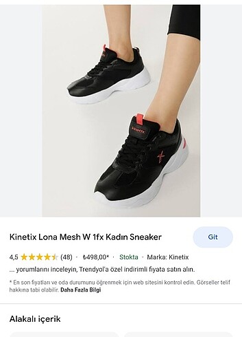 Kinetix Lona Mesh Spor Ayakkabı 