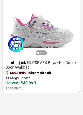 Lumberjack Nurse Kadın Spor Ayakkabı