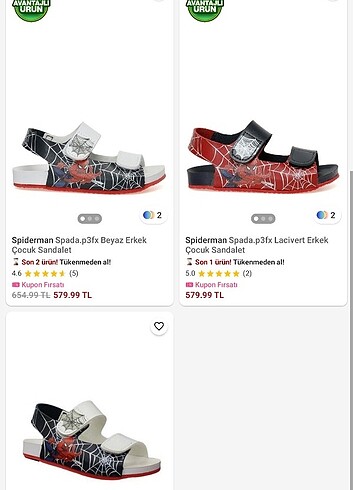 Spiderman Spada Erkek Çocuk Sandalet