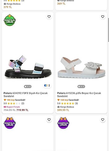Polaris Kurdelalı Kız Çocuk Sandalet