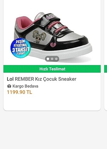 Lolybon Lol Rember Kız Çocuk Sneaker
