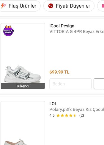 İcool Vittoria Beyaz Erkek Spor Ayakkabı