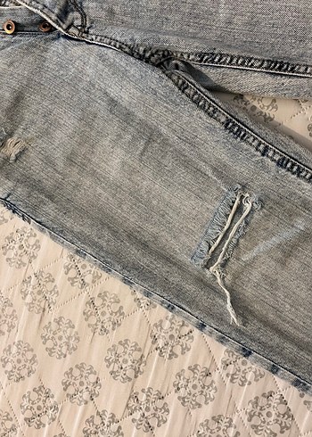 Stradivarius Gri Kadın Denim Bol Kesim Jean - Görsel 3
