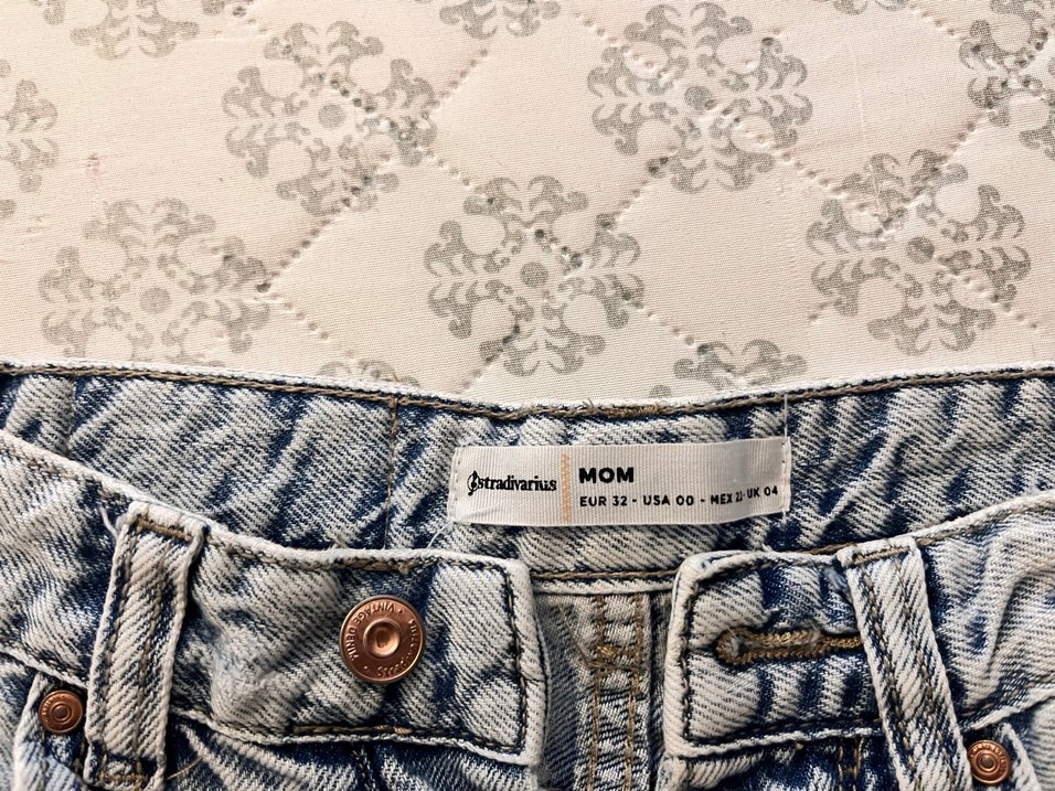 Stradivarius Gri Kadın Denim Bol Kesim Jean - Görsel 5