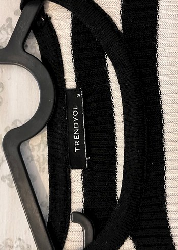 Trendyol Çizgili Triko Kadın Midi Kazak - Görsel 3