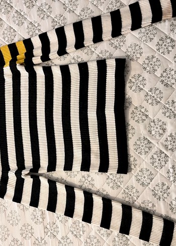 Trendyol Çizgili Triko Kadın Midi Kazak - Görsel 2