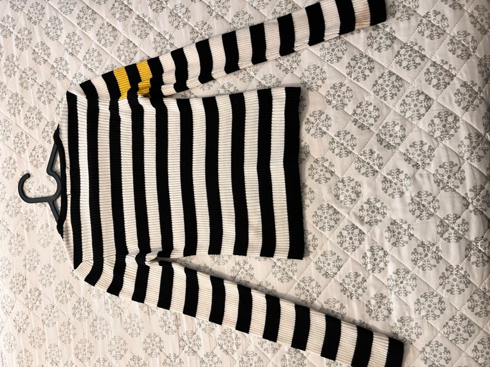 Trendyol Çizgili Triko Kadın Midi Kazak - Görsel 2