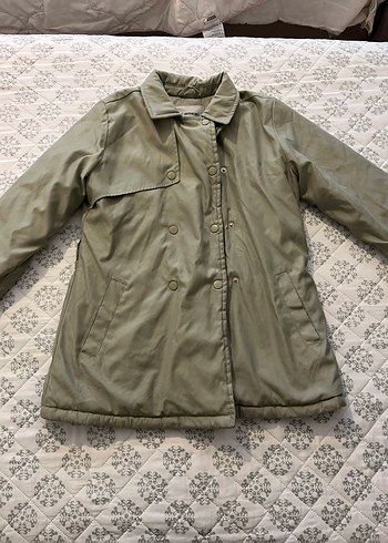 LCW Kids Kemerli Kız Çocuk Mont - Görsel 3