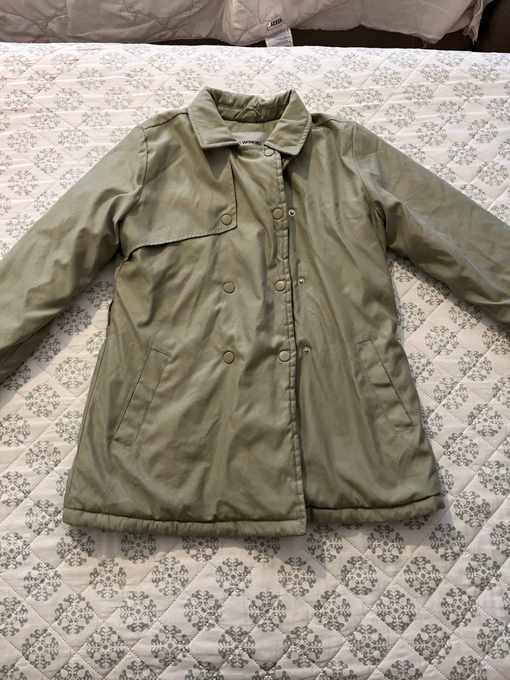 LCW Kids Kemerli Kız Çocuk Mont - Görsel 3