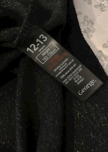 George Siyah Fırfırlı Uzun Kollu Bluz - Görsel 4