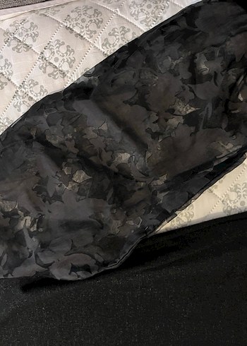 George Siyah Fırfırlı Uzun Kollu Bluz - Görsel 2