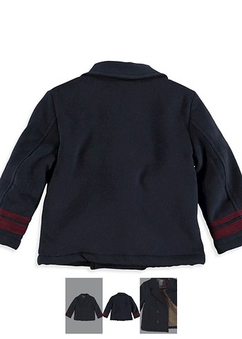 Erkek Çocuk Lacivert Düğmeli Ceket - Görsel 5