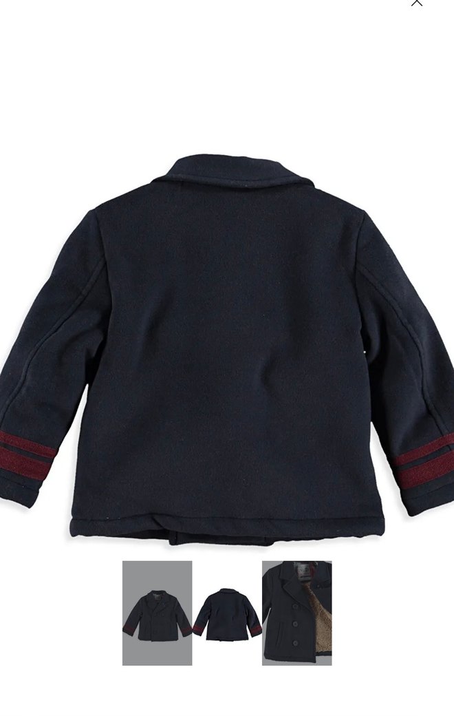 Erkek Çocuk Lacivert Düğmeli Ceket - Görsel 5