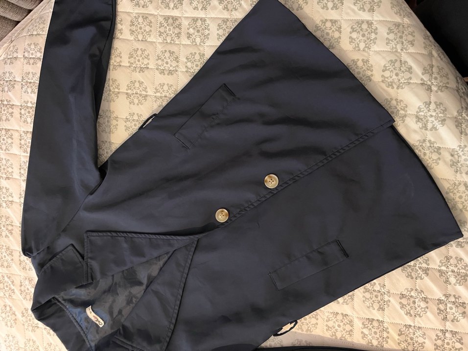 Civil 
Düğmeli Lacivert Midi çocuk Trençkot - Görsel 3