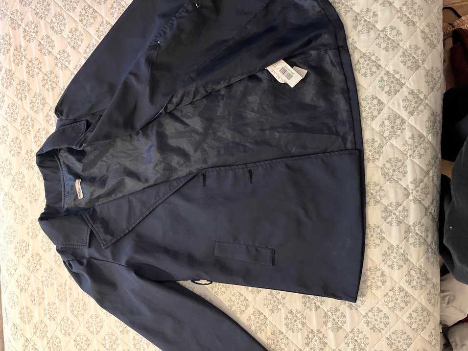 Civil 
Düğmeli Lacivert Midi çocuk Trençkot - Görsel 2