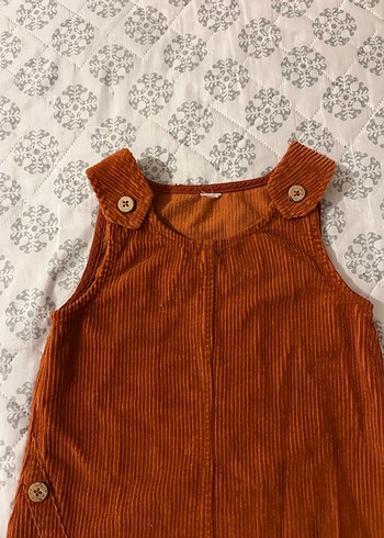 LCW Kız Çocuk Kahverengi Düğmeli Bohem Elbise - Görsel 5