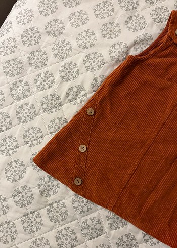 LCW Kız Çocuk Kahverengi Düğmeli Bohem Elbise - Görsel 6