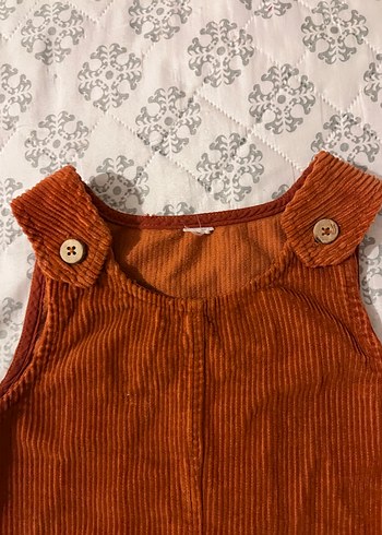 LCW Kız Çocuk Kahverengi Düğmeli Bohem Elbise - Görsel 4