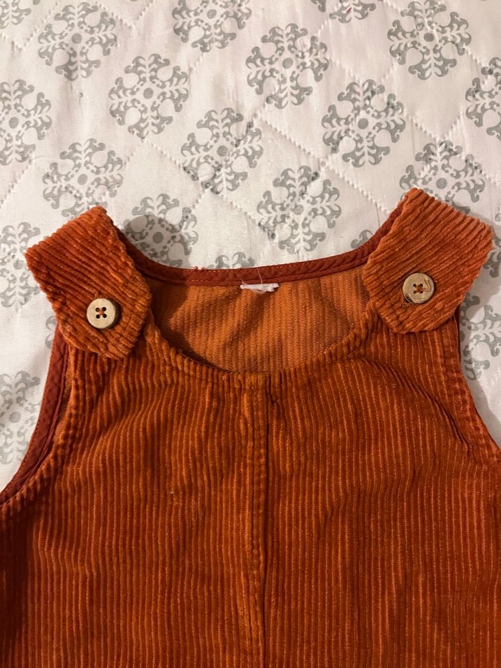 LCW Kız Çocuk Kahverengi Düğmeli Bohem Elbise - Görsel 4