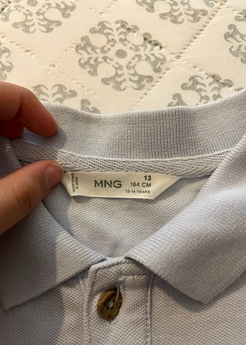 Mango 
Gri Pamuklu Erkek Polo Tişört - Görsel 3