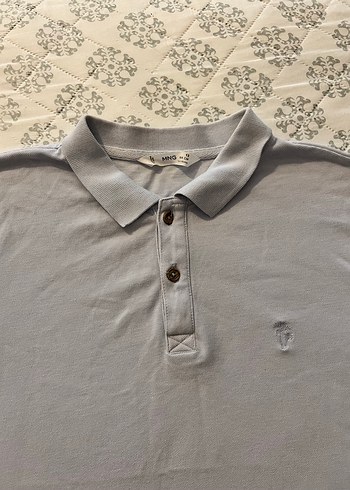 Mango 
Gri Pamuklu Erkek Polo Tişört - Görsel 2