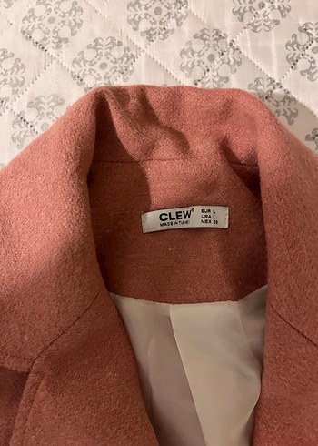 Uzun, kemerli keten kadın kaban - Görsel 4